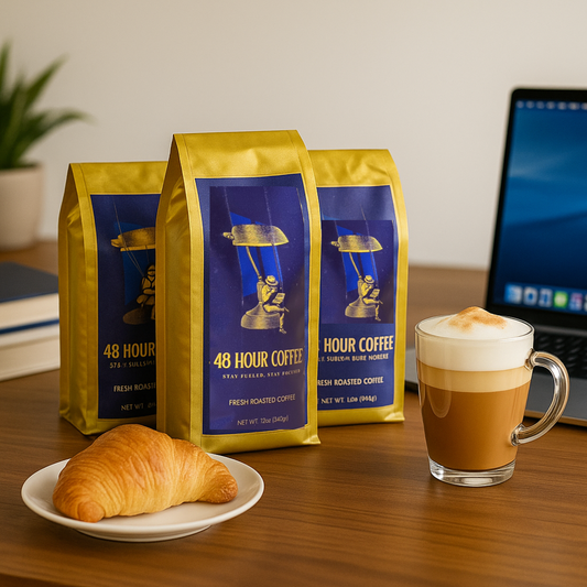 48Hour Coffee (Ground) — 3 Bag Bundle + FREE Frother
